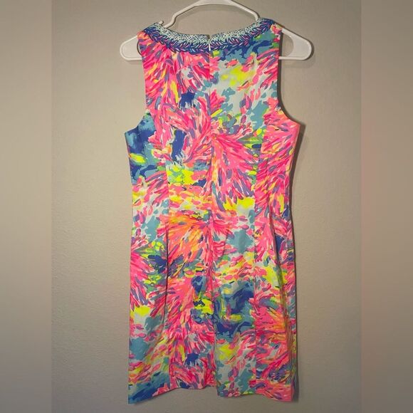 Lilly Pulitzer Fallon Shift Palm Beach Coral Size 4 - Picture 3 of 7